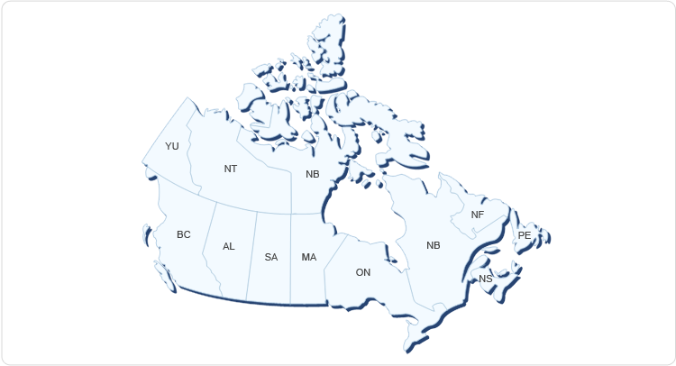 canada map