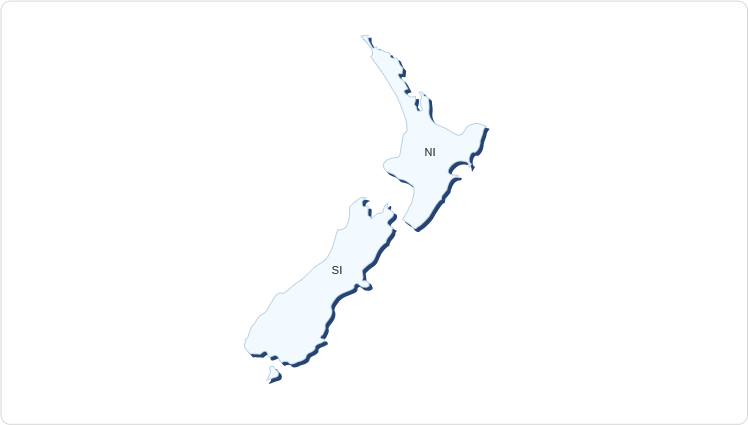 new zealand map