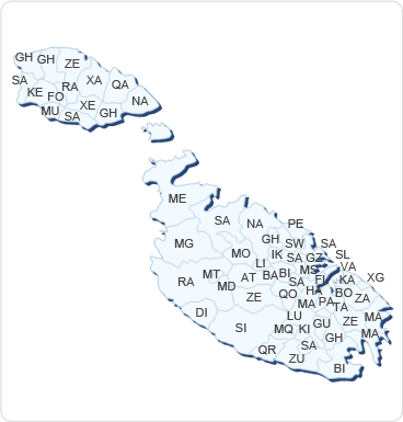 malta map